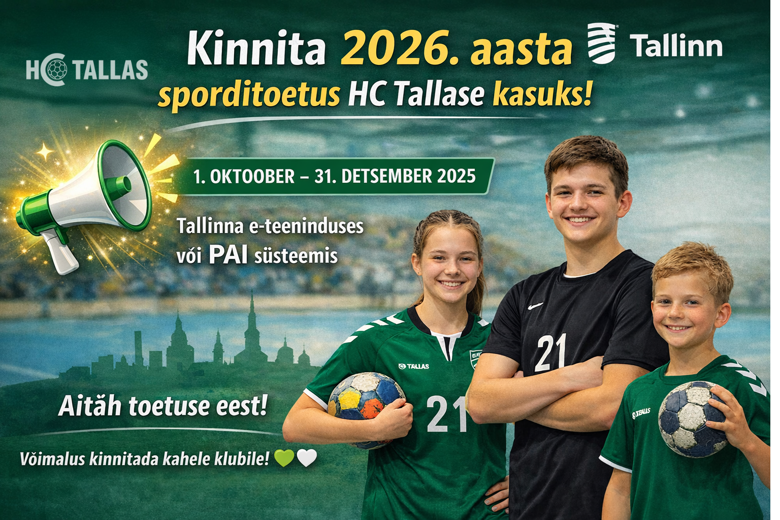 Sporditegevuse toetust saava spordiklubi määramine.